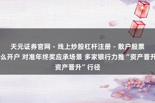 天元证券官网 - 线上炒股杠杆注册 - 散户股票配资怎么开户 对准年终奖应承场景 多家银行力推“资产晋升”行径